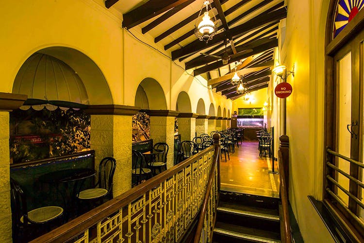 Inside one of Pune's first cafes, Marzorin at Camp LBB, Pune