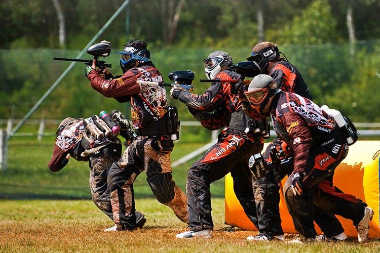 Paintball,Games,Paintball equipment,Skirmish,Gun,Sports,Shooting,Recreation,Team sport,Sports equipment