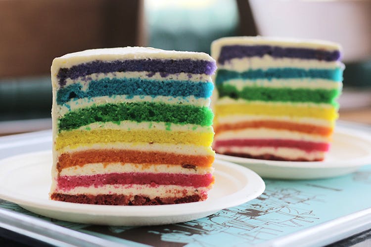 Chef Pastry Baker Making a Frosted Cup Cake with Rainbow Colors - Lgbt  Pride Celebration Anniversary Stock Photo - Image of bisexual, frosting:  279829590