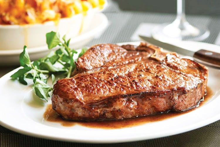 Dish,Food,Cuisine,Pork steak,Pork chop,Ingredient,Steak,Meat,Rib eye steak,Veal