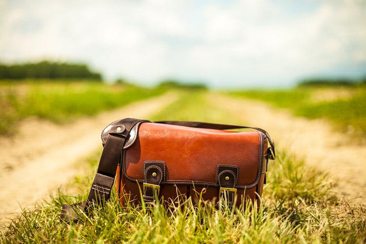 Grass,Leather,Rural area,Grassland,Photography,Landscape,Pasture,Suitcase,Travel,Vehicle