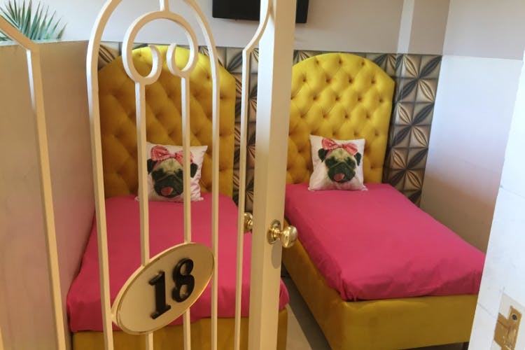 Furniture,Room,Product,Pink,Bed,Interior design,Fawn,Toy,Chair