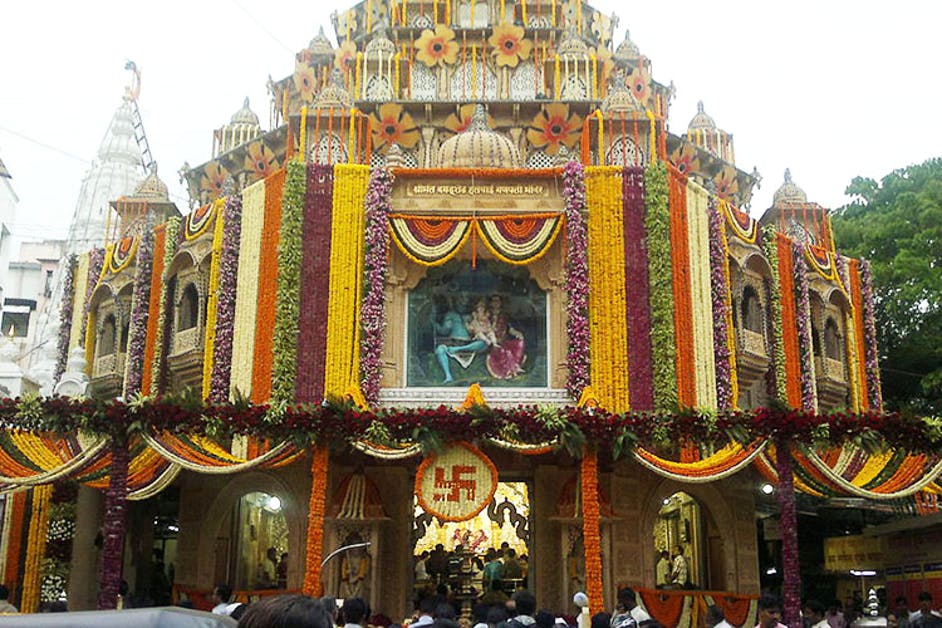 Dagadusheth Halwai Ganapati Temple At Budhvar Peth Lbb Pune