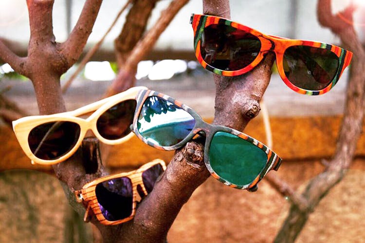 Buy Bellary Wooden Sunglass - Handcrafted Unisex Online on Brown Living |  Womens Sunglasses