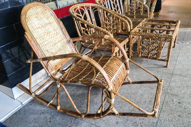 Chair,Furniture,Wicker,Rocking chair,Outdoor furniture,Table,Plant