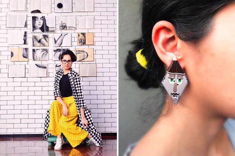 Ear,Yellow,Nose,Fashion,Organ,Earrings,Street fashion,Neck,Black hair,Fashion accessory