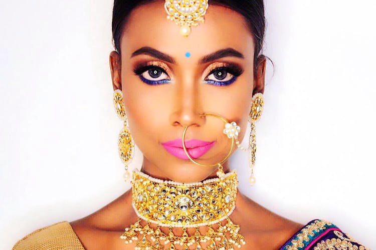 Eyebrow,Forehead,Lip,Jewellery,Beauty,Cheek,Nose,Fashion accessory,Close-up,Photo shoot