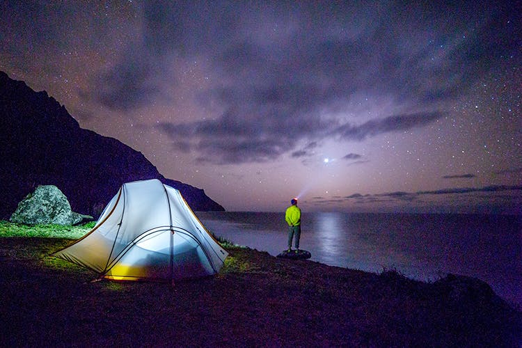 Sky,Tent,Light,Night,Aurora,Camping,Landscape,Sea,Midnight,Darkness