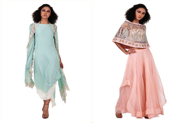 Clothing,Green,Formal wear,Dress,Pink,Fashion,Fashion design,Neck,Sleeve,Fashion model