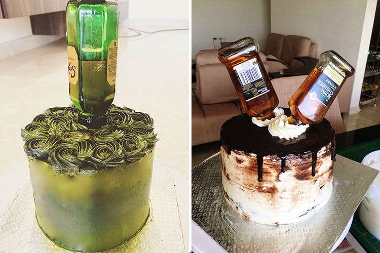 Beer Bottle Chocolate Cake - Creme Castle