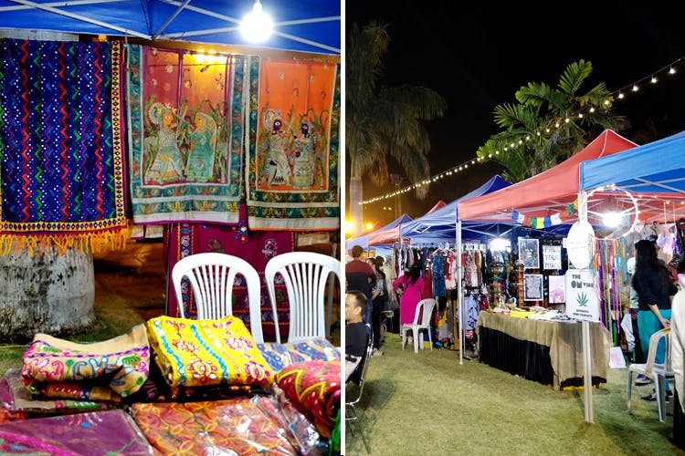 Public space,Marketplace,Light,Fair,Stall,Bazaar,Market,Night,Selling,Textile