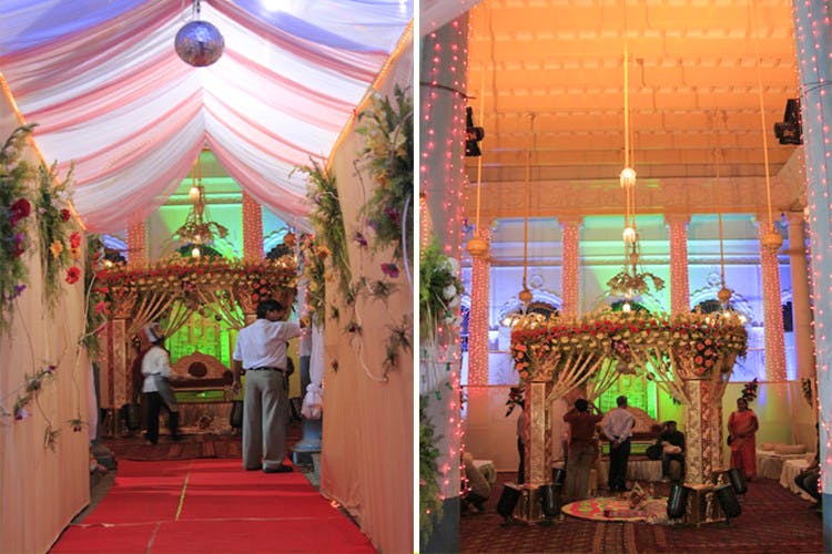 Decoration,Function hall,Room,Ceremony,Event,Building,Interior design,Ceiling,Party,Peach