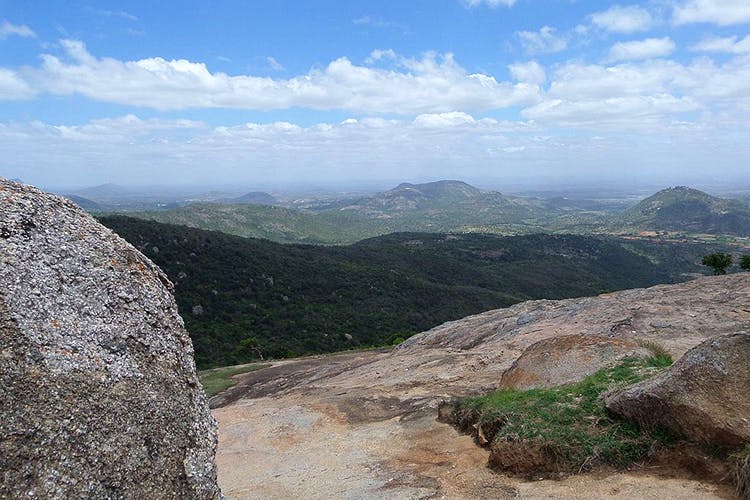 Mountainous landforms,Mountain,Ridge,Highland,Hill,Rock,Wilderness,Hill station,Sky,Fell