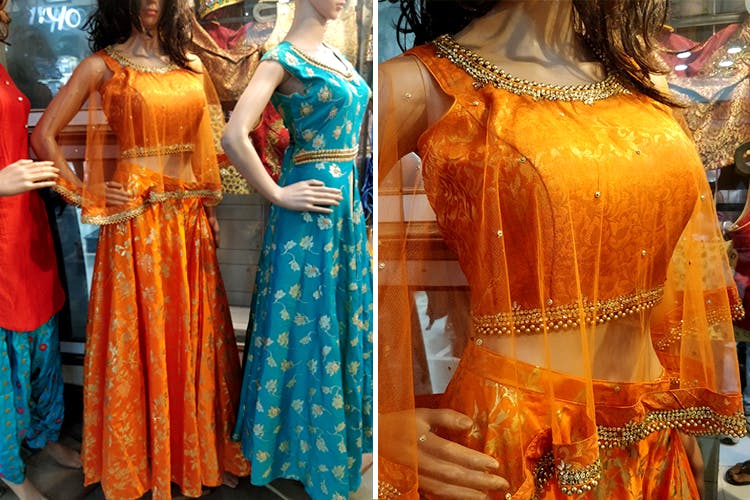 Clothing,Orange,Dress,Yellow,Fashion,Sari,Formal wear,Textile,Neck,Fashion model