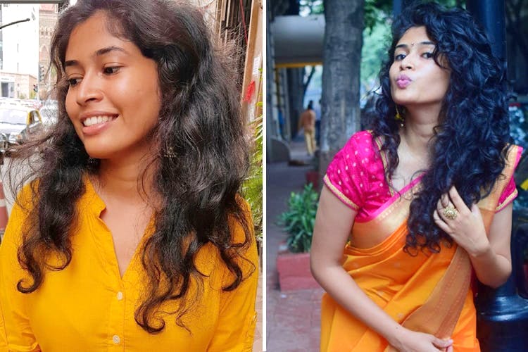 Styles For Curly Hair On Traditional Outfits  Feminain