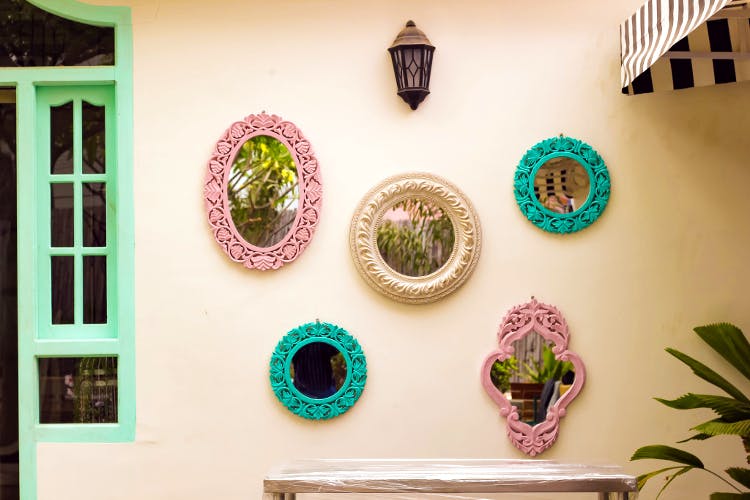 Green,Purple,Room,Property,Turquoise,Wall,Pink,Interior design,House,Plant