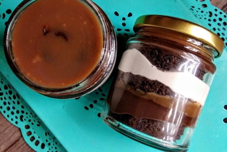 Food,Mason jar,Cuisine,Dish,Ingredient,Mousse,Chocolate spread,Drinkware,Pudding,Nut butter