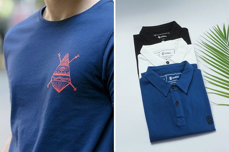 Clothing,T-shirt,Blue,White,Product,Sleeve,Active shirt,Pocket,Design,Collar