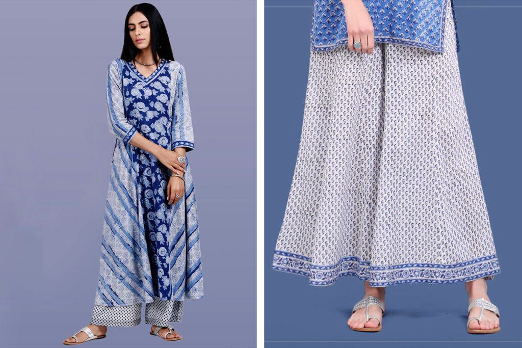 Buy White Handcrafted Cotton Izhaar Pants  White Izhaar Pants for Women  Farida  Gupta