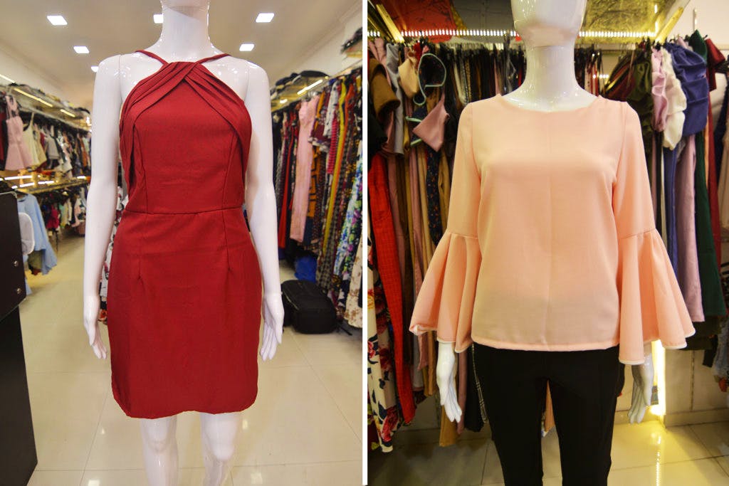 Clothing,Boutique,Dress,Fashion,Mannequin,Fashion design,Day dress,Shoulder,Outerwear,Costume design