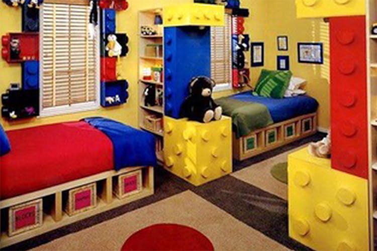 Room,Furniture,Bed,Interior design,Bedroom,Yellow,Bed frame,Play,Toddler,Child