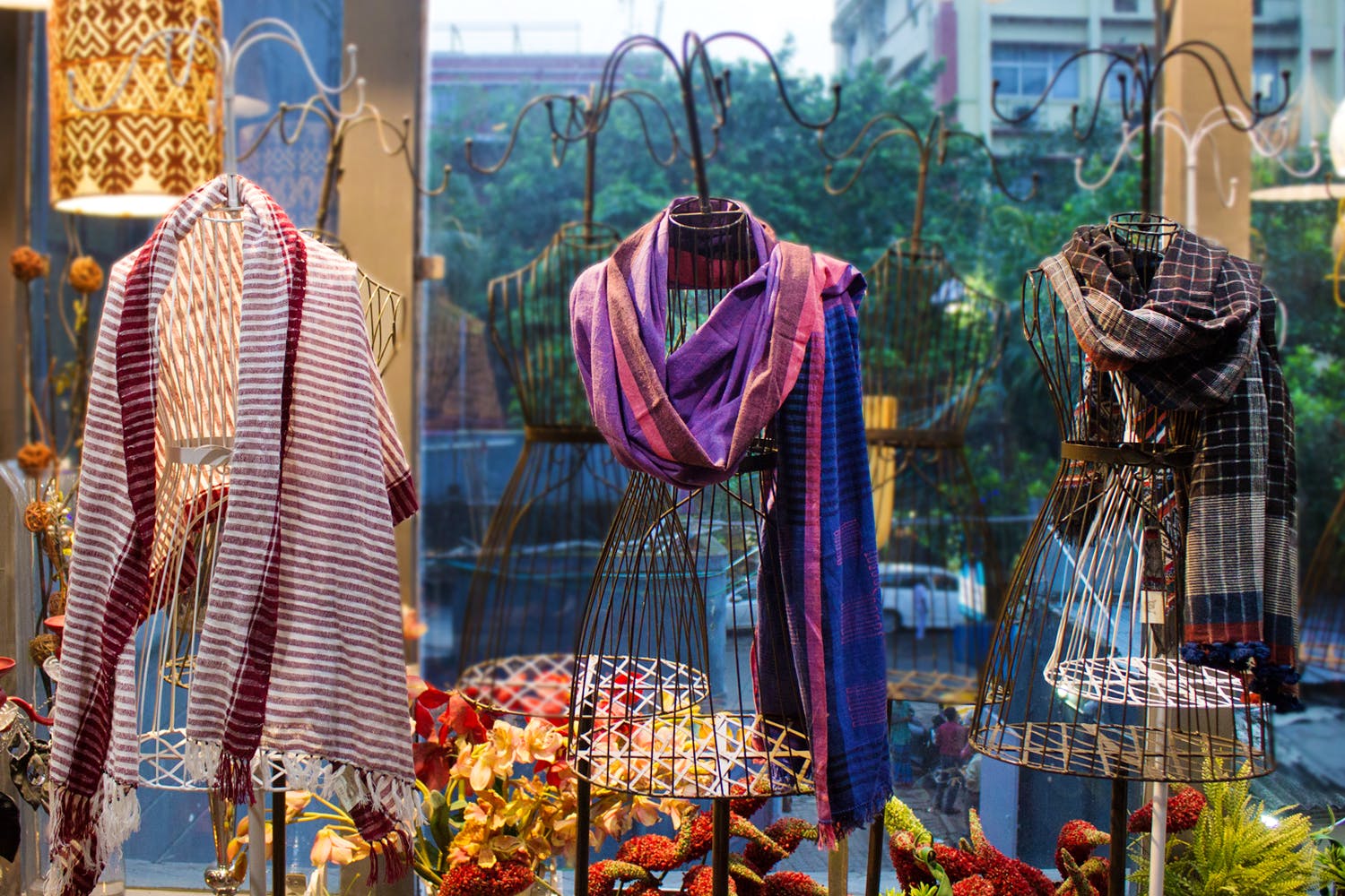 Display window,Textile,Temple,Plant,World,Window,City,Building