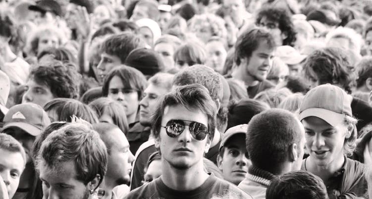 Crowd,People,Audience,Eyewear,Human,Black-and-white,Monochrome,Event,Glasses,Photography