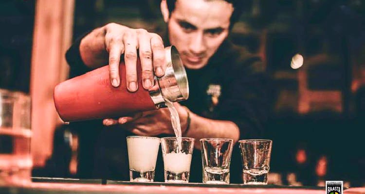 Bartender,Drink,Alcohol,Liqueur,Distilled beverage,Bar,Cocktail,Beer cocktail,Old fashioned glass