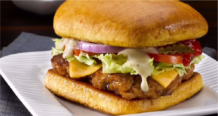 Dish,Food,Cuisine,Hamburger,Fast food,Ingredient,Junk food,Original chicken sandwich,Veggie burger,Breakfast sandwich