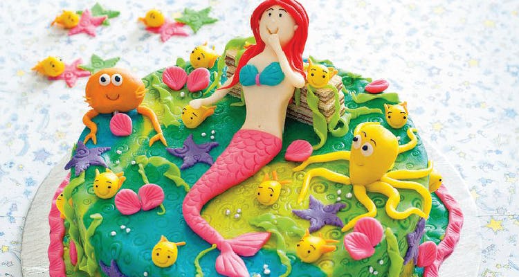 Mermaid,Cake decorating,Cake,Cake decorating supply,Buttercream,Icing,Pasteles,Fondant,Baked goods,Sugar paste