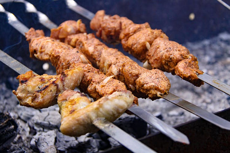 Dish,Food,Cuisine,Shashlik,Skewer,Yakitori,Kebab,Brochette,Souvlaki,Satay