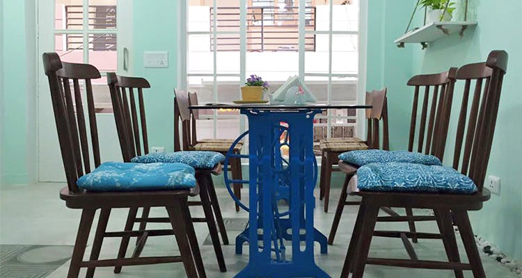 Furniture,Blue,Room,Table,Turquoise,Chair,Stool,Bar stool,Windsor chair,Interior design