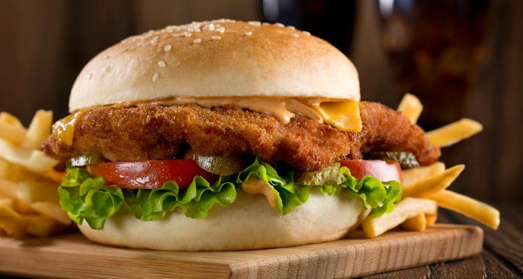Dish,Food,Hamburger,Junk food,Fast food,Cuisine,Ingredient,Original chicken sandwich,Veggie burger,Burger king premium burgers