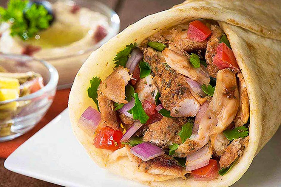 They have the traditional Lebanese style {shredded chicken with garlic past...