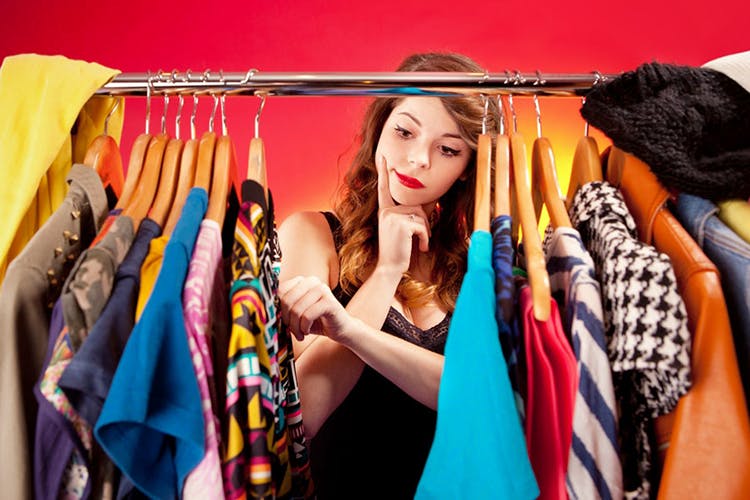 Clothes hanger,Fashion,Fashion design,Scarf,Boutique,Room,Textile,Vintage clothing,Closet,Shopping