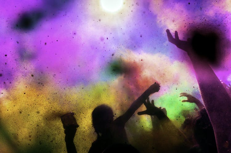 Purple,Green,Light,Violet,Sky,Crowd,Magenta,Fun,Colorfulness,Performance