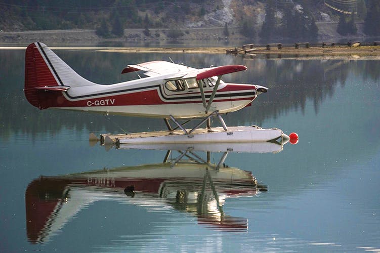 Aircraft,Airplane,Seaplane,Vehicle,Aviation,Light aircraft,Propeller-driven aircraft,Flight,Cessna 185,Flying boat