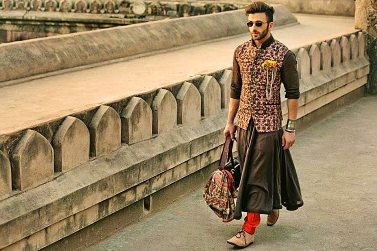 Mens dress outlet for mehndi