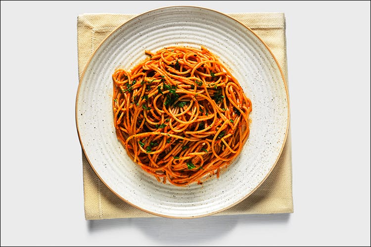 Food,Dish,Cuisine,Noodle,Naporitan,Spaghetti,Bigoli,Bucatini,Chow mein,Hot dry noodles