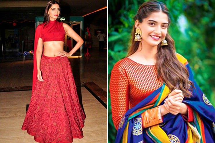 Sonam Goes Trendy In Designer Lehenga | Zeenat