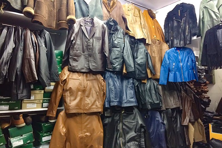 Leather coat hot sale factory outlet