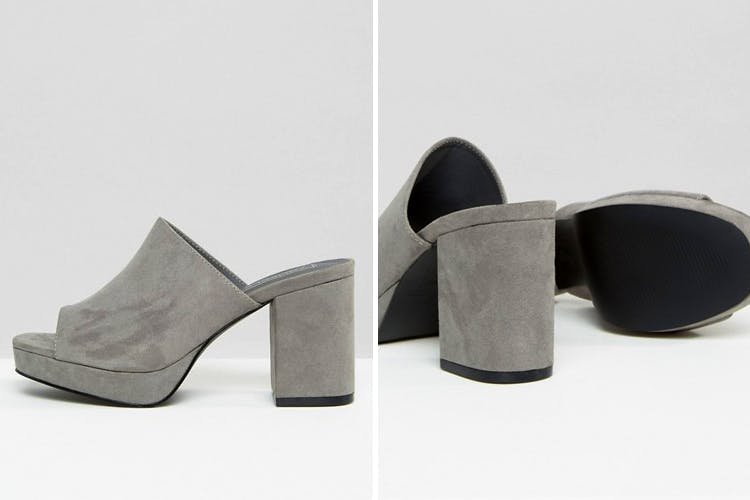 Slate Mule #LBBPicks: Heeled Mules | Little Black Book, Delhi