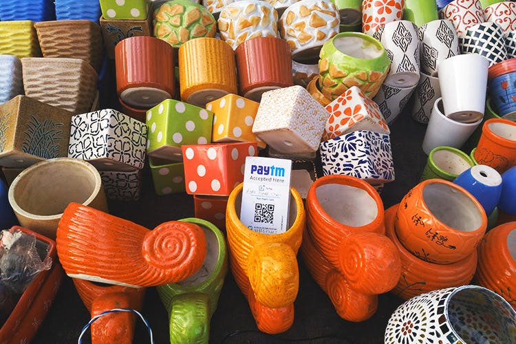 Orange,Flowerpot,Ceramic,earthenware,Pottery,Plastic,Market