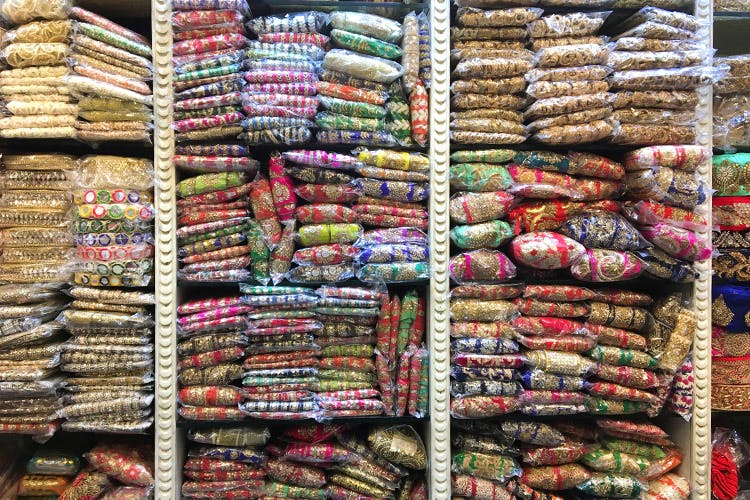 Stacks Of Laces At This Shop In Chandni Chowk | LBB Delhi