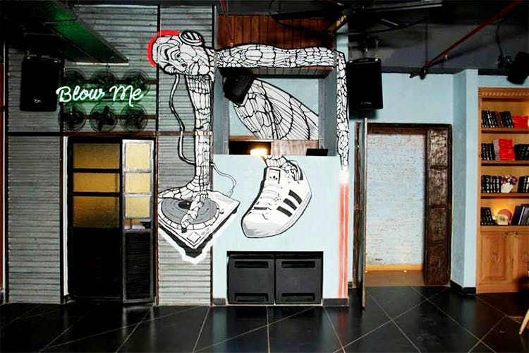 Art,Graffiti,Street art,Architecture,Interior design,Visual arts,Graphics,Building,Door,Illustration