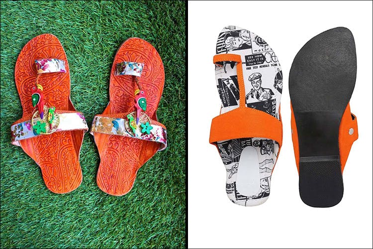 Footwear,Flip-flops,Orange,Shoe,Slipper,Sandal