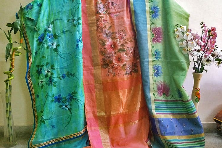 Clothing,Stole,Silk,Aqua,Green,Textile,Turquoise,Sari,Shawl,Peach