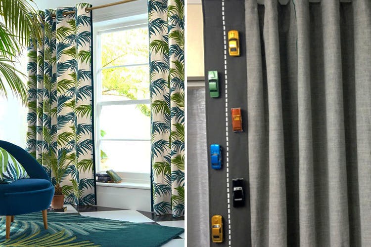 Curtain,Room,Interior design,Textile,Window treatment,Furniture,Tree,Architecture,Plant,Building