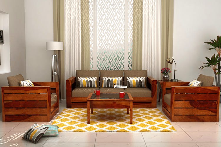 Furniture,Room,Interior design,Floor,Living room,Property,Orange,Flooring,Curtain,Tile