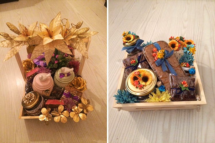 Baby birth announcements gift boxes hampers by Harsh Chocolates